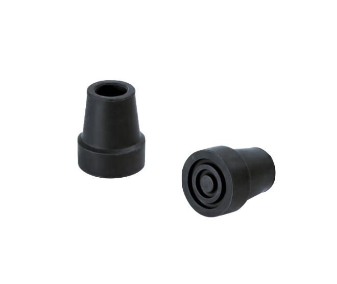 NINEE Wandelstok Rubber Dop Zwart