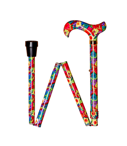Kleurrijk Gebloemd Wandelstok