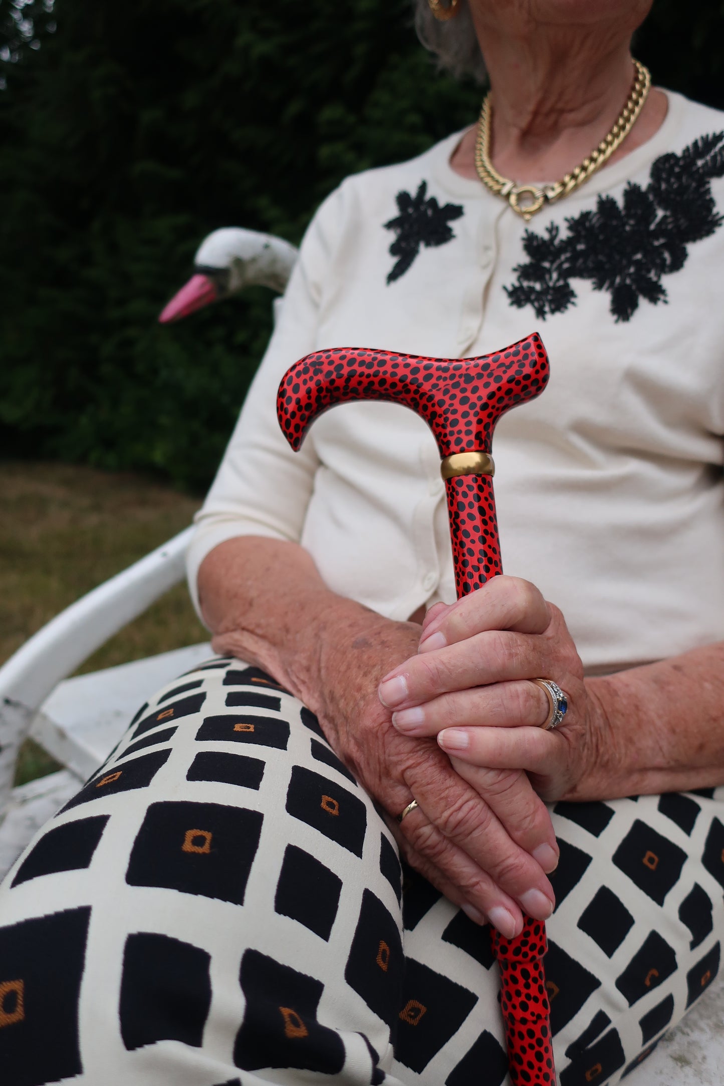 Rode Panter Wandelstok