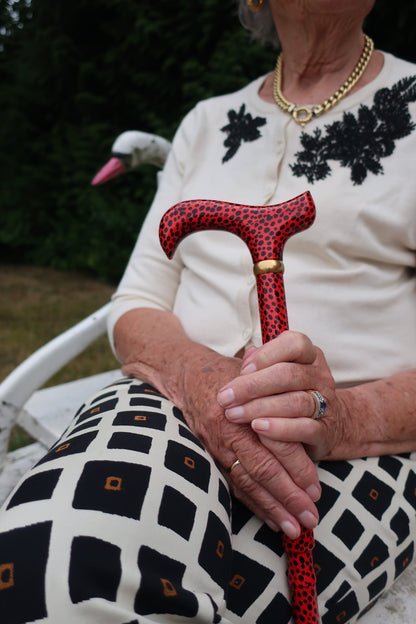 Rode Panter Wandelstok