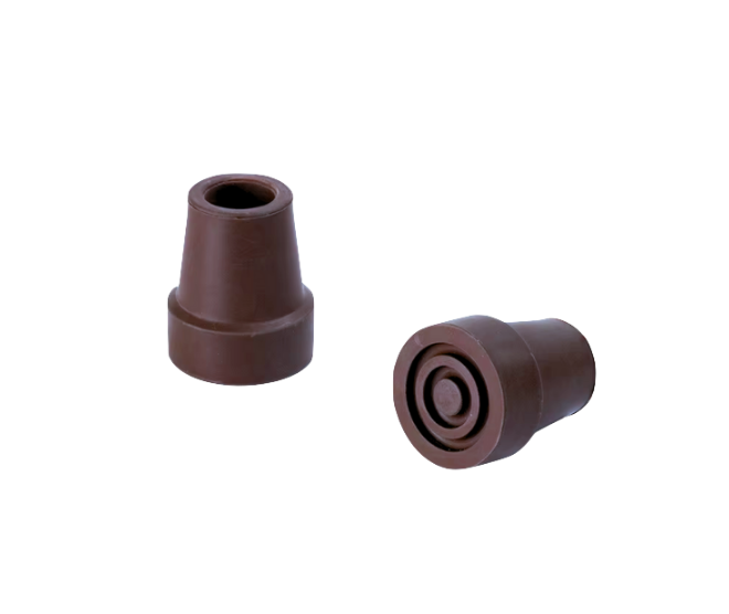 NINEE Wandelstok Rubber Dop Bruin