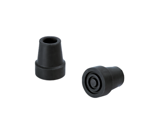 NINEE Wandelstok Rubber Dop Zwart