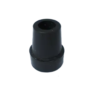 Ninee Wandelstok Rubber Dop Zwart
