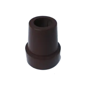 Ninee Wandelstok Rubber Dop Bruin